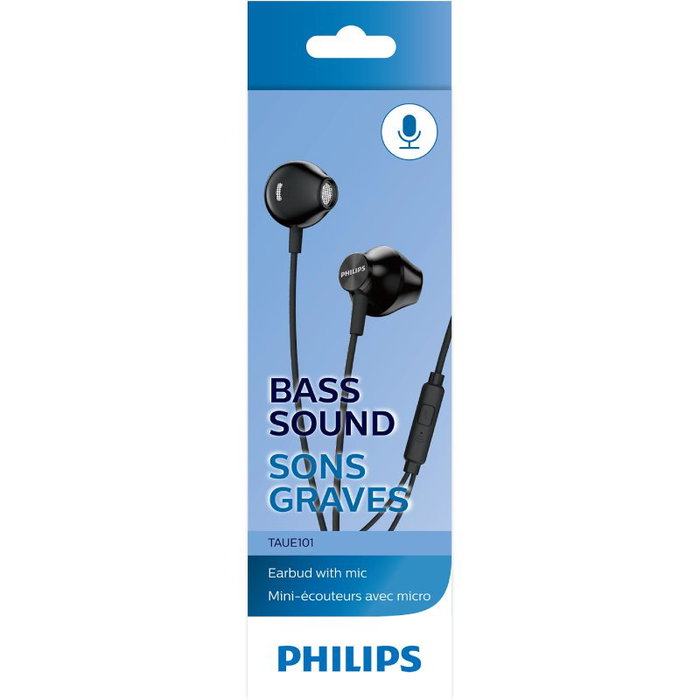 Philips TAUE101BK/00 Auriculares Intraural con Micrófono Negro Philips TAUE101BK/00 Auriculares Intraural con Micrófono Negro